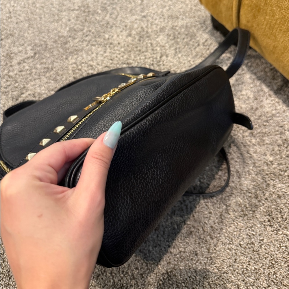 Michael Kors Black and Gold Studded Backpack - Picture 11 of 11